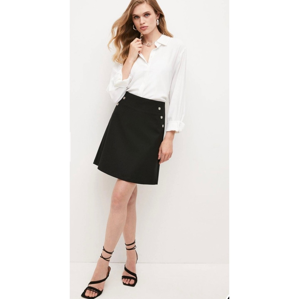 Karen Millen Black A-Line Skirt